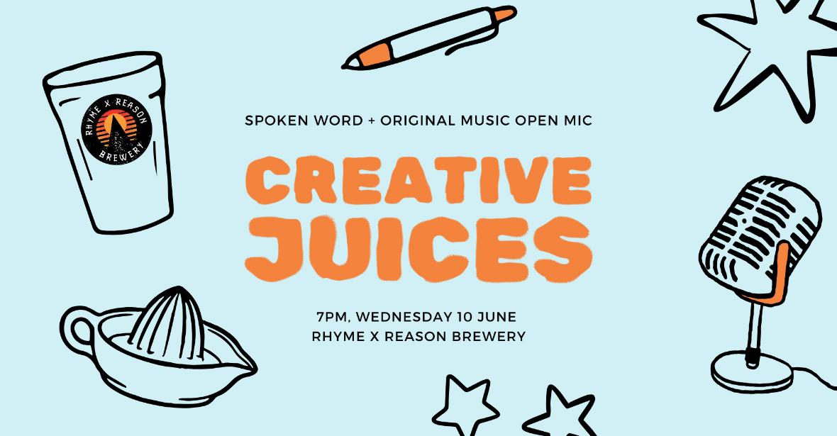 Creative Juices Spoken Word & Open Mic Night – June Edition