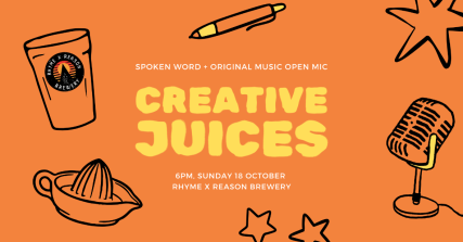 Te Wāhi Toi - Creative Juices Spoken Word & Open Mic Night – October Edition