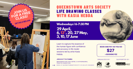 Te Wāhi Toi - QAS Life Drawing Classes with Kasia Hebda - 6 May