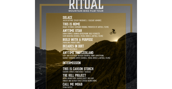 Te Wāhi Toi - Ritual Mountain Bike Film Tour - Cinema Paradiso