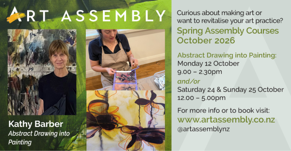 Te Wāhi Toi - Abstract Drawing to Painting with Kathy Barber, Queenstown
