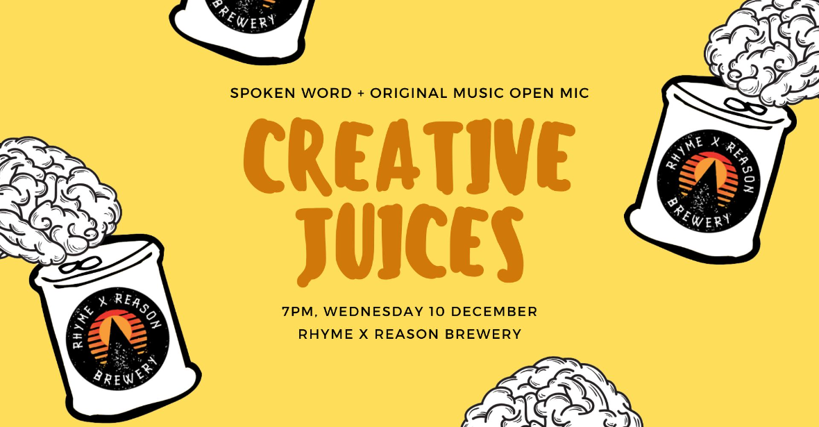 Creative Juices Spoken Word & Open Mic Night – December Edition