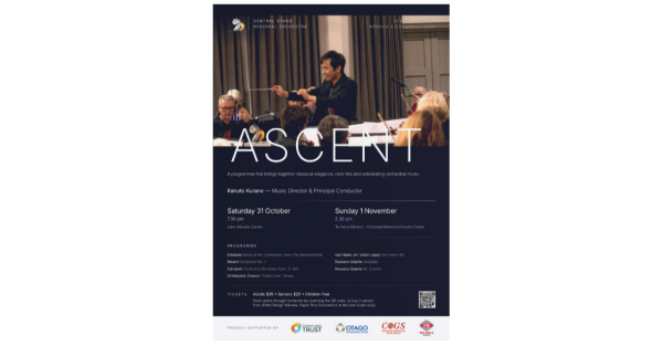 Te Wāhi Toi - Central Otago Regional Orchestra presents 'Ascent'