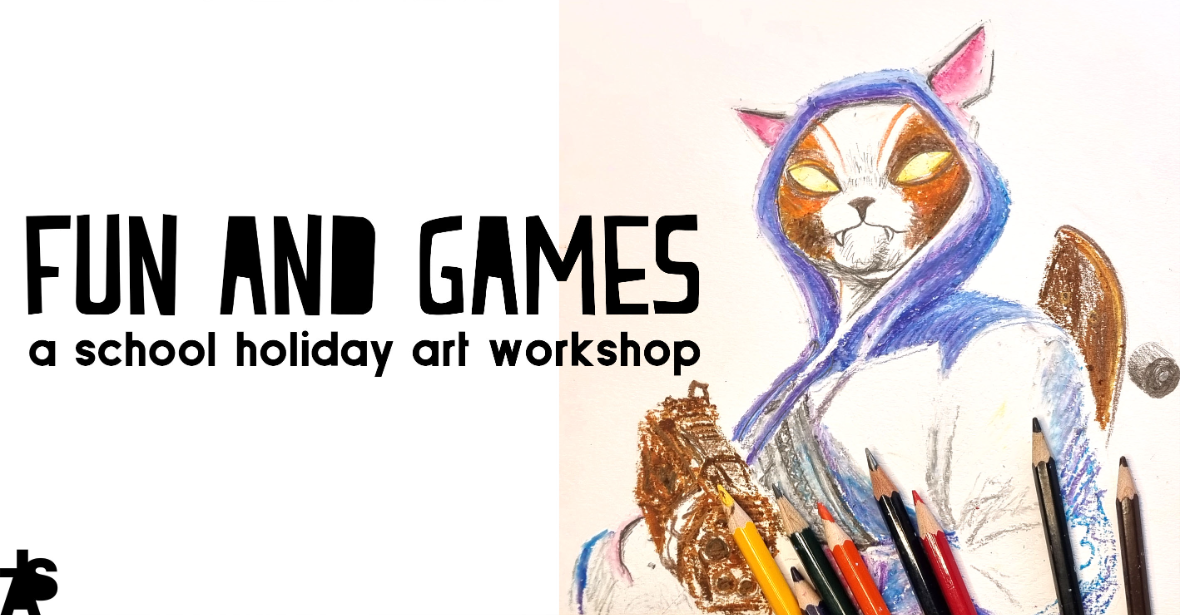 Fun and Games - School Holiday Art Workshop - Little Art School