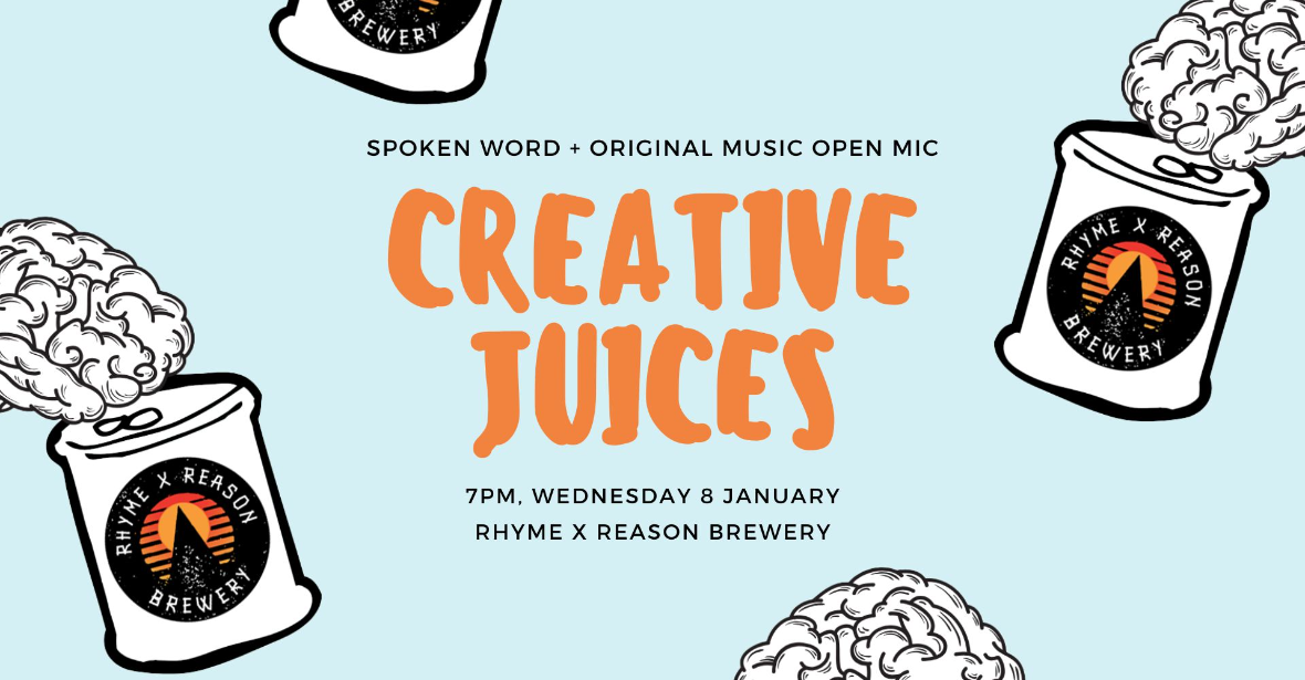 Creative Juices Spoken Word & Open Mic Night – January Edition