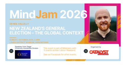 Te Wāhi Toi - New Zealand's General Election – The Global Context.