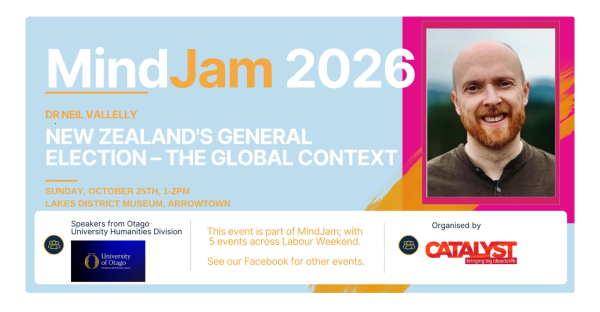 Te Wāhi Toi - New Zealand's General Election – The Global Context.