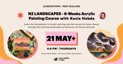 Te Wāhi Toi - New Zealand Landscapes: 6-Weeks Acrylic Painting Course with Kasia Hebda - 21 May