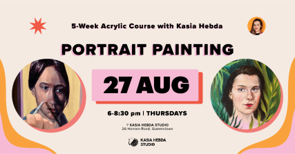 Te Wāhi Toi - Portrait Painting - Acrylic Course with Kasia Hebda | 27 August