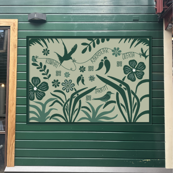 Te Wāhi Toi - Ecosystems Mural at Steamer Wharf